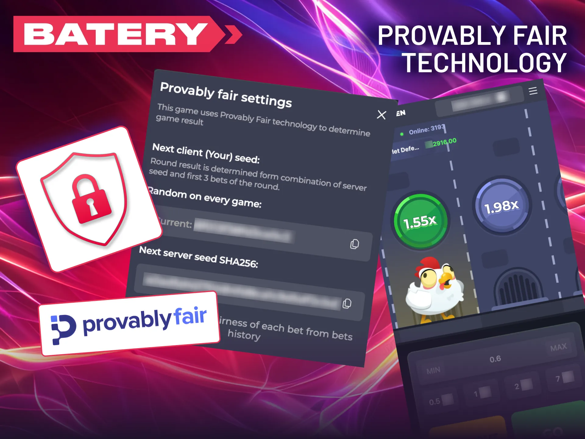 Enjoy total transparency and fair play every time you bet on Chicken Road at Batery.