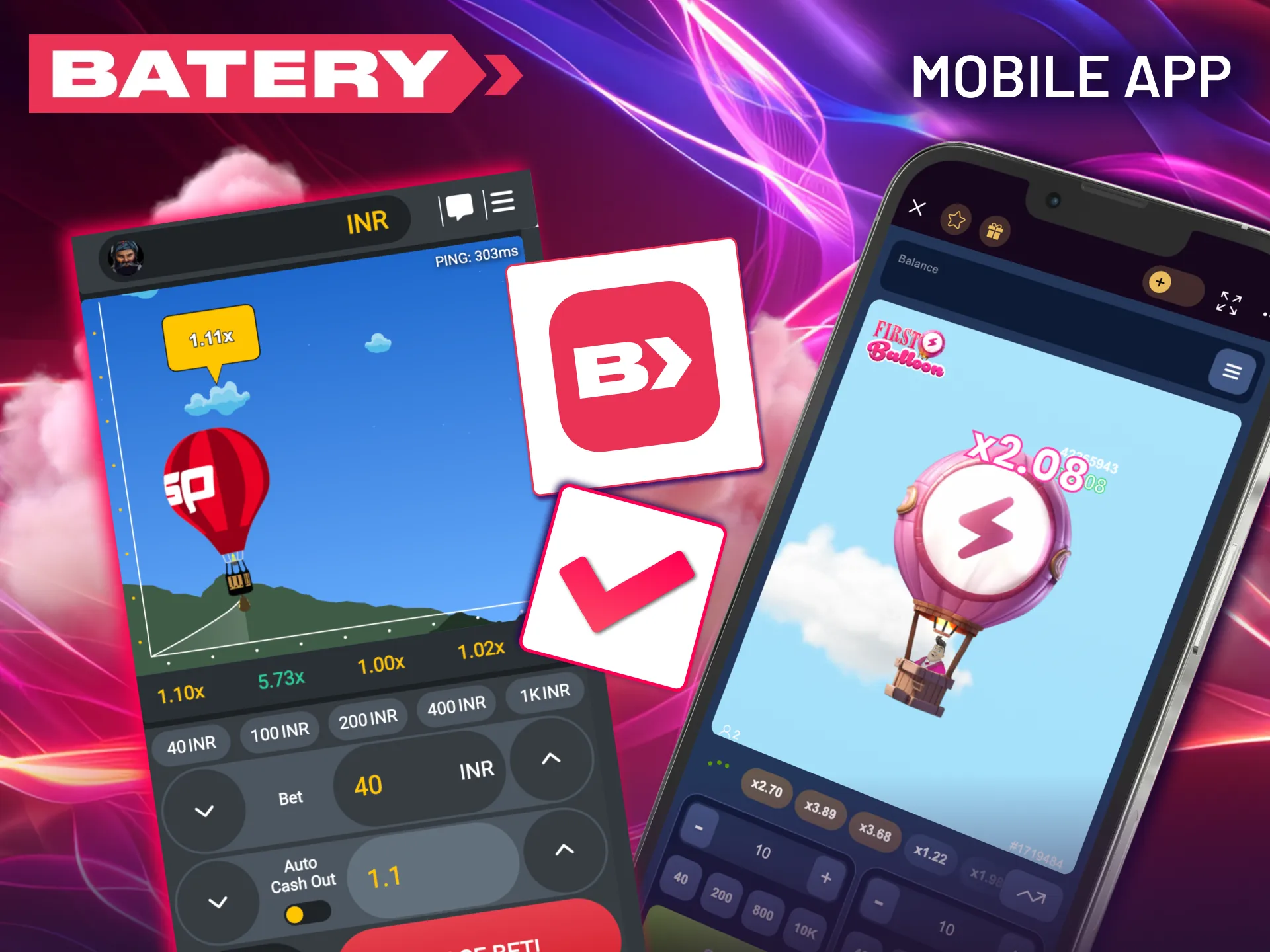 Batery Balloon offers a seamless mobile experience with responsive controls and an adaptive design.