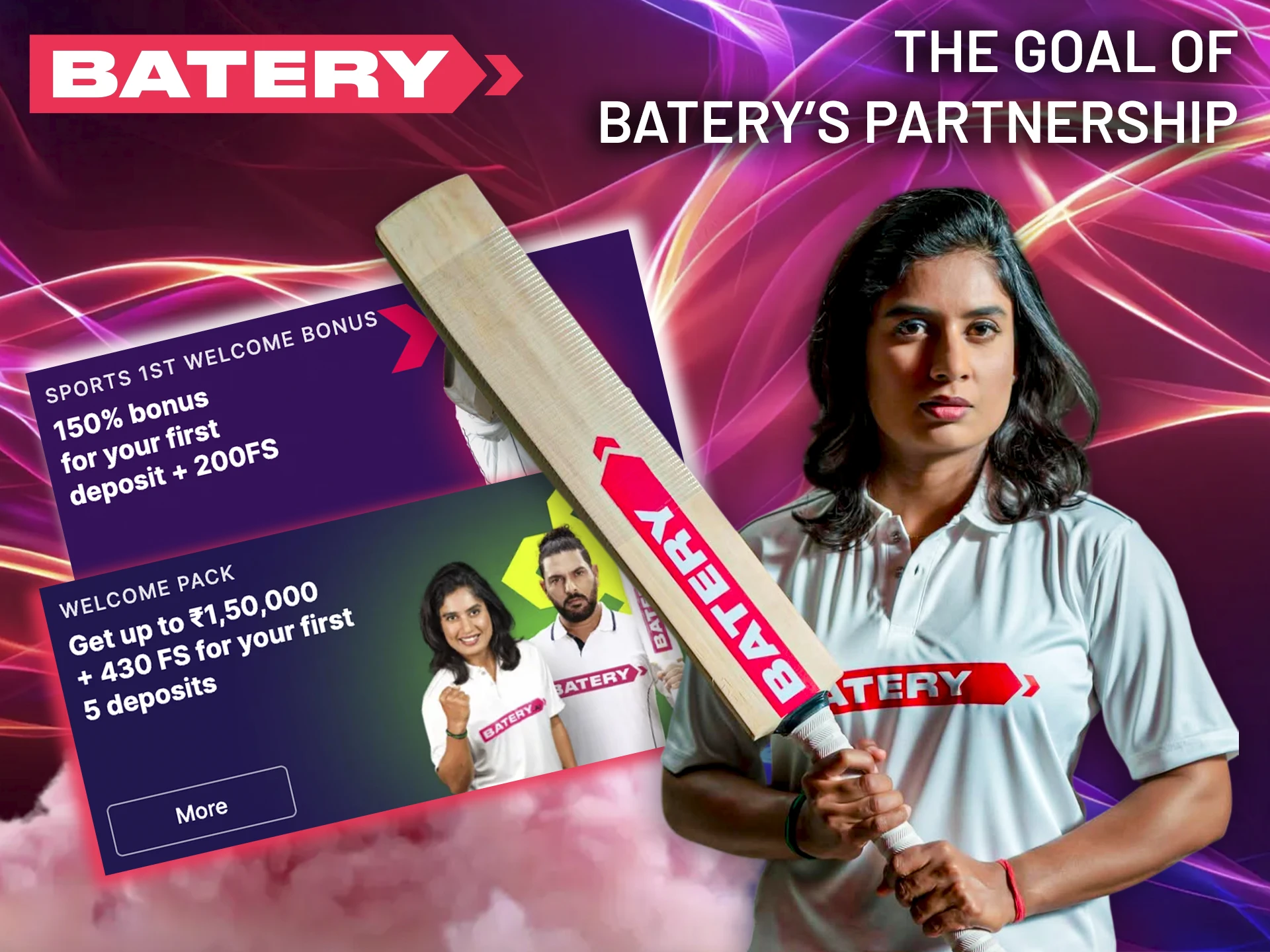 Discover the goals driving the collaboration between Batery and India's cricket legends.