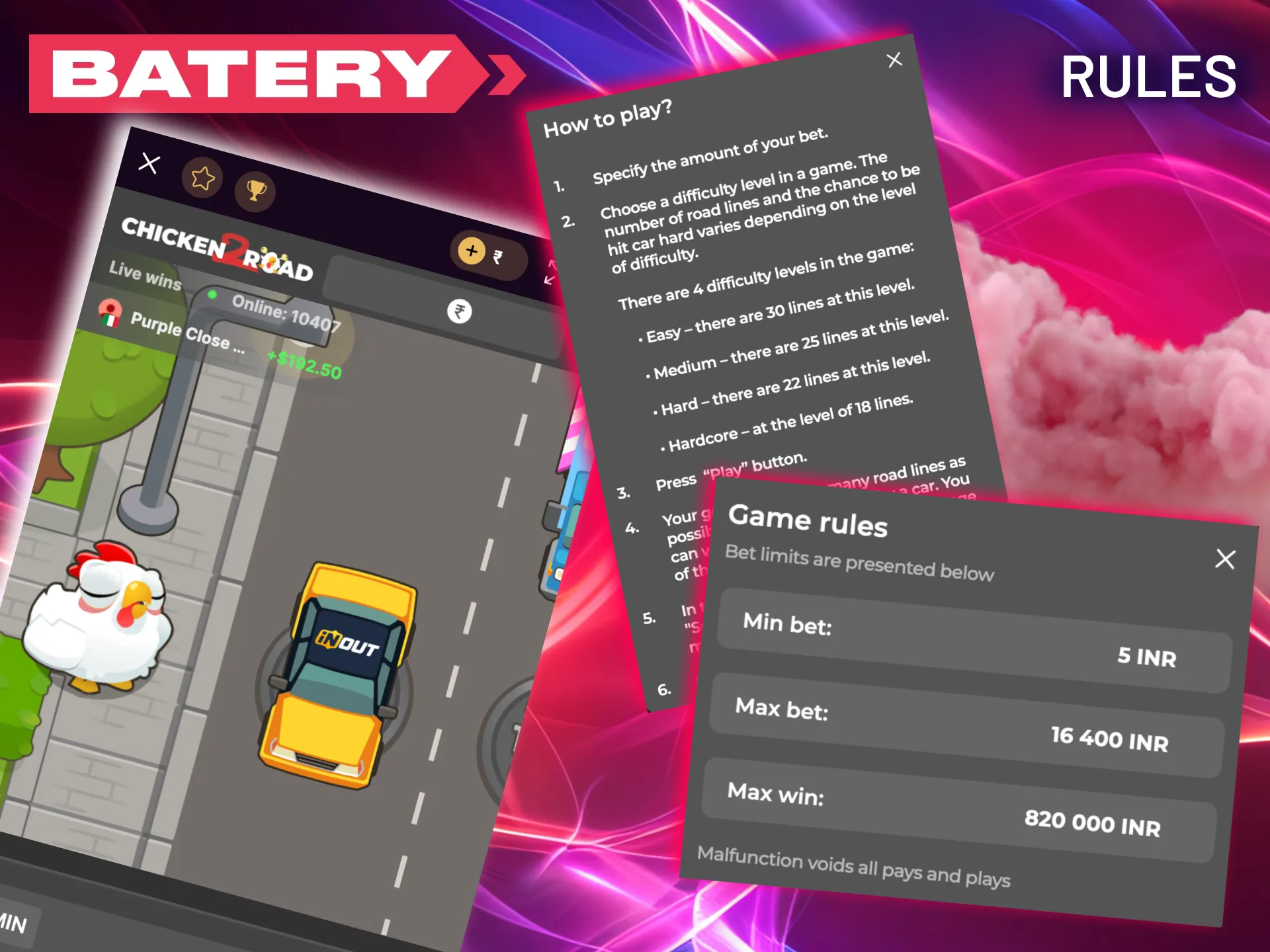 Master the mechanics of Chicken Road 2.0 on Batery to sharpen your betting game.
