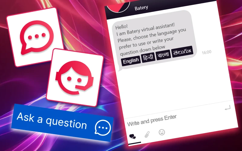 Need assistance? Our support team is available via the live chat on the Batery website.